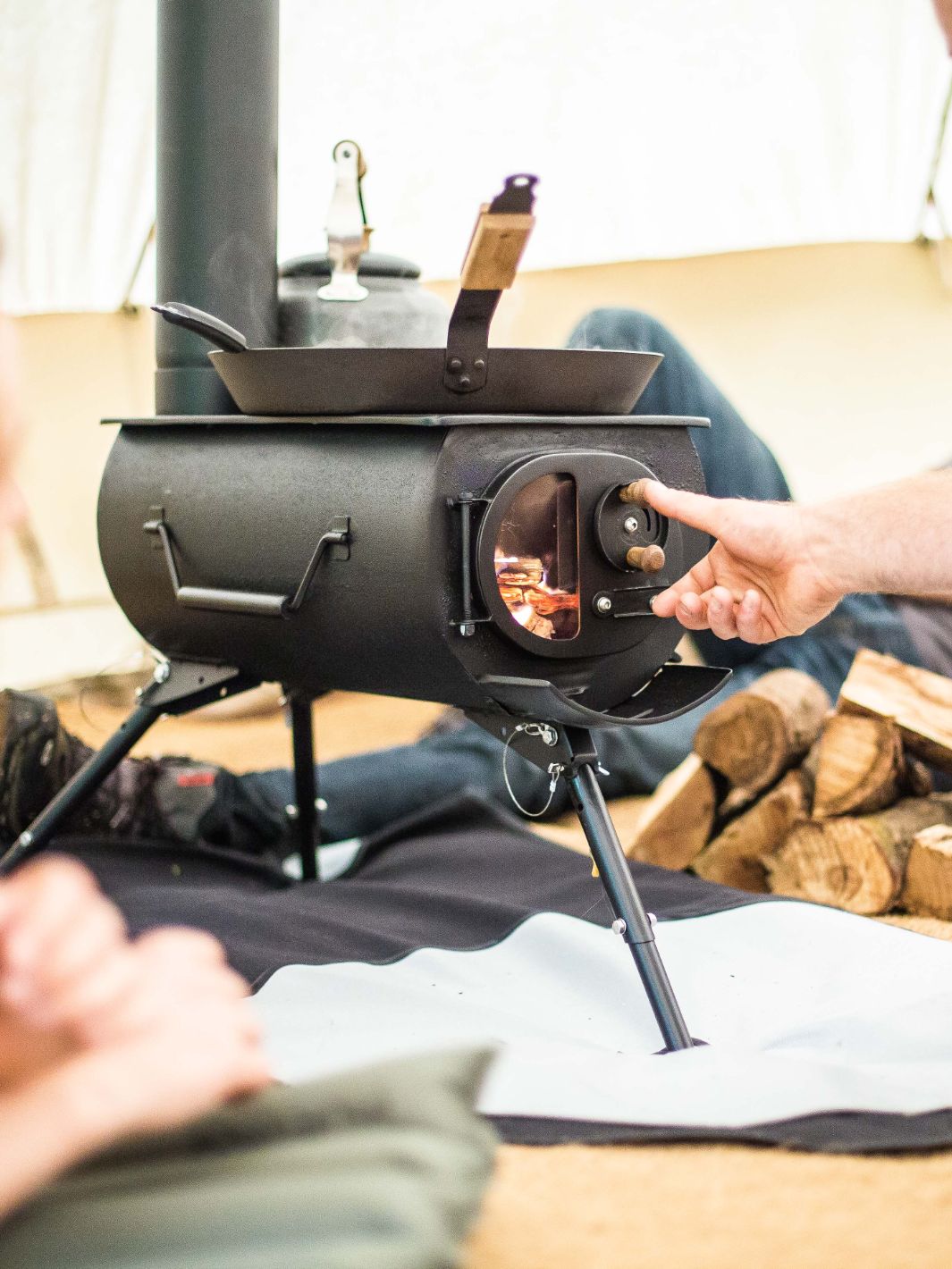 Anevay Frontier Plus - Outdoor Wood Burning Stove.