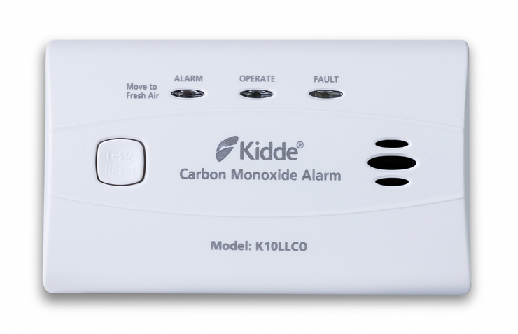 Carbon Monoxide Alarm with a sealed 10 year battery